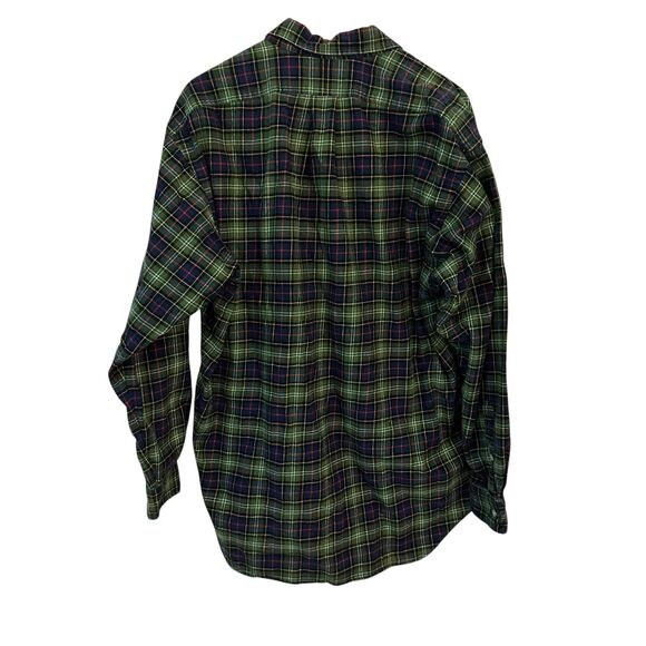 Ralph Lauren Men's Blake 100% Cotton Blue, Red & Green Plaid Flannel Button L - Picture 2 of 6